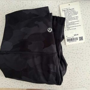 Lululemon Align HR Pant 25" Heritage 365 Camo Deep Coal Multi Size 4